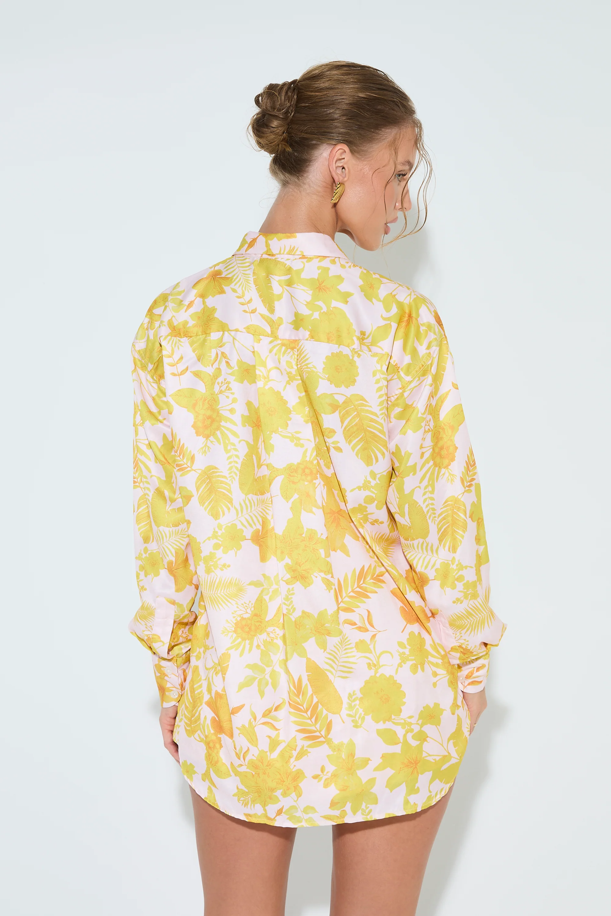 CITRUS FLORALS Long Sleeve Printed Shirt - Image 5