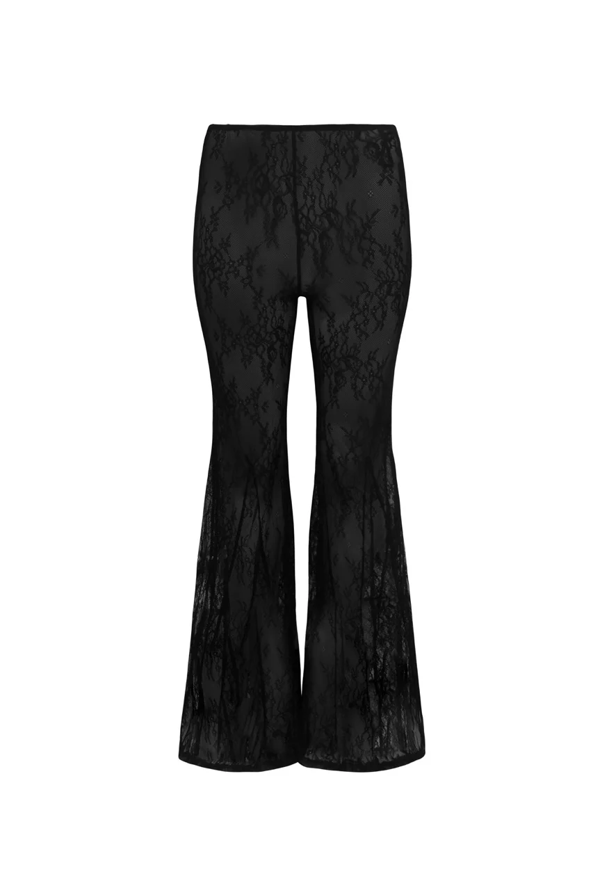 DAKOTA Black Lace Flared Trouser - Image 6