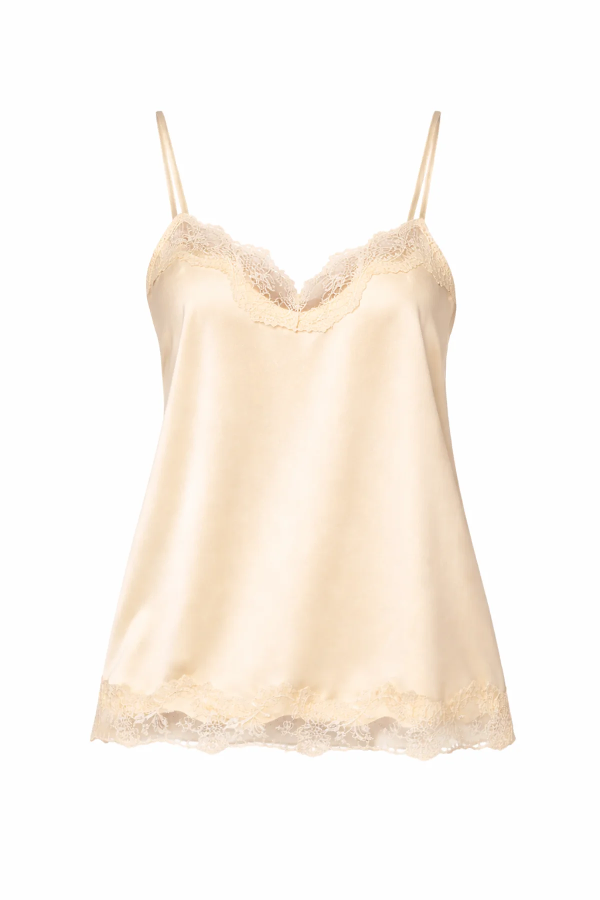 ELLISE Lemon Satin Lace Trim Cami - Image 8