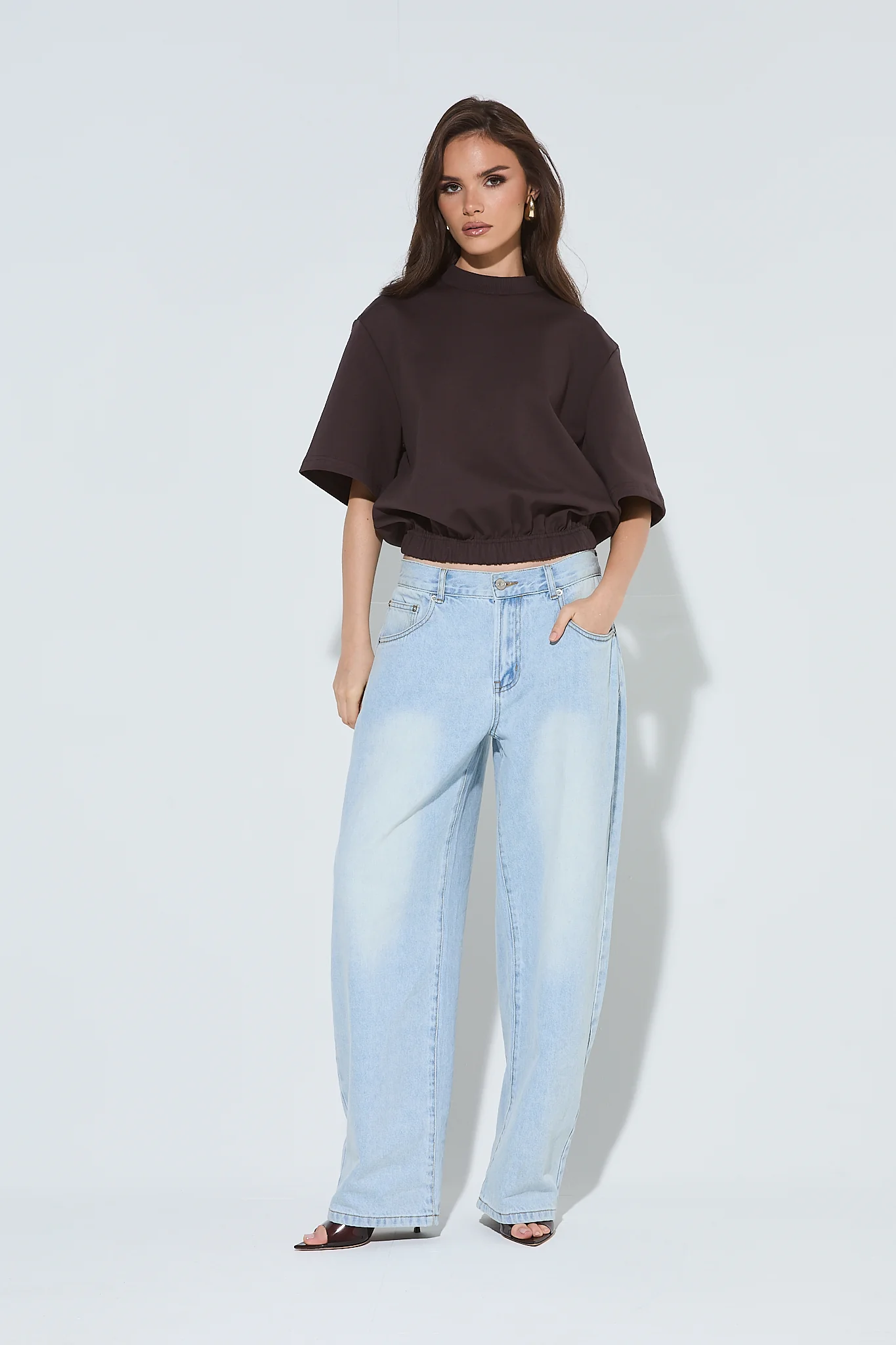 FAE Brown Boxy T-Shirt - Image 4