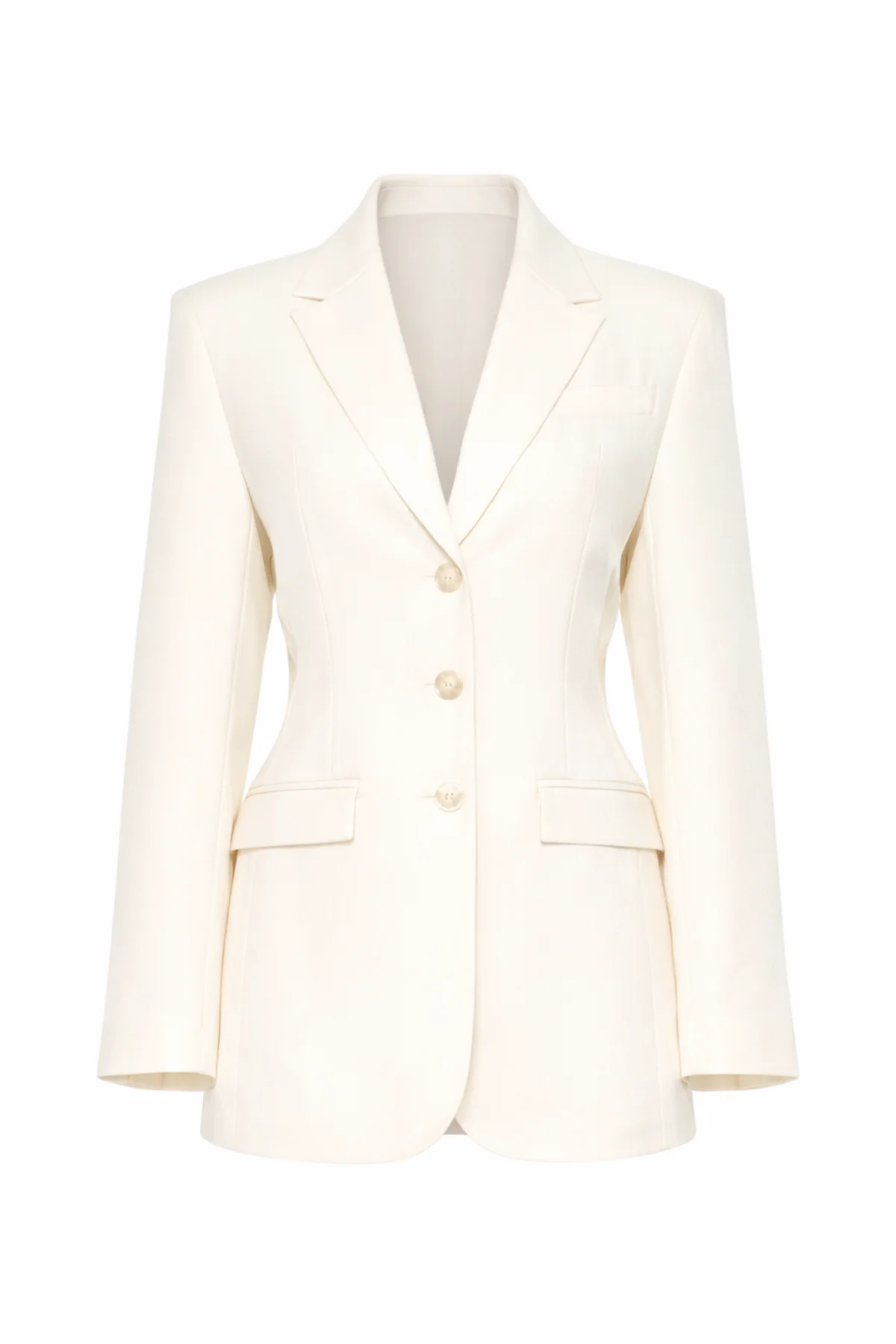 ILLIANA Cream Hourglass Blazer - Image 8