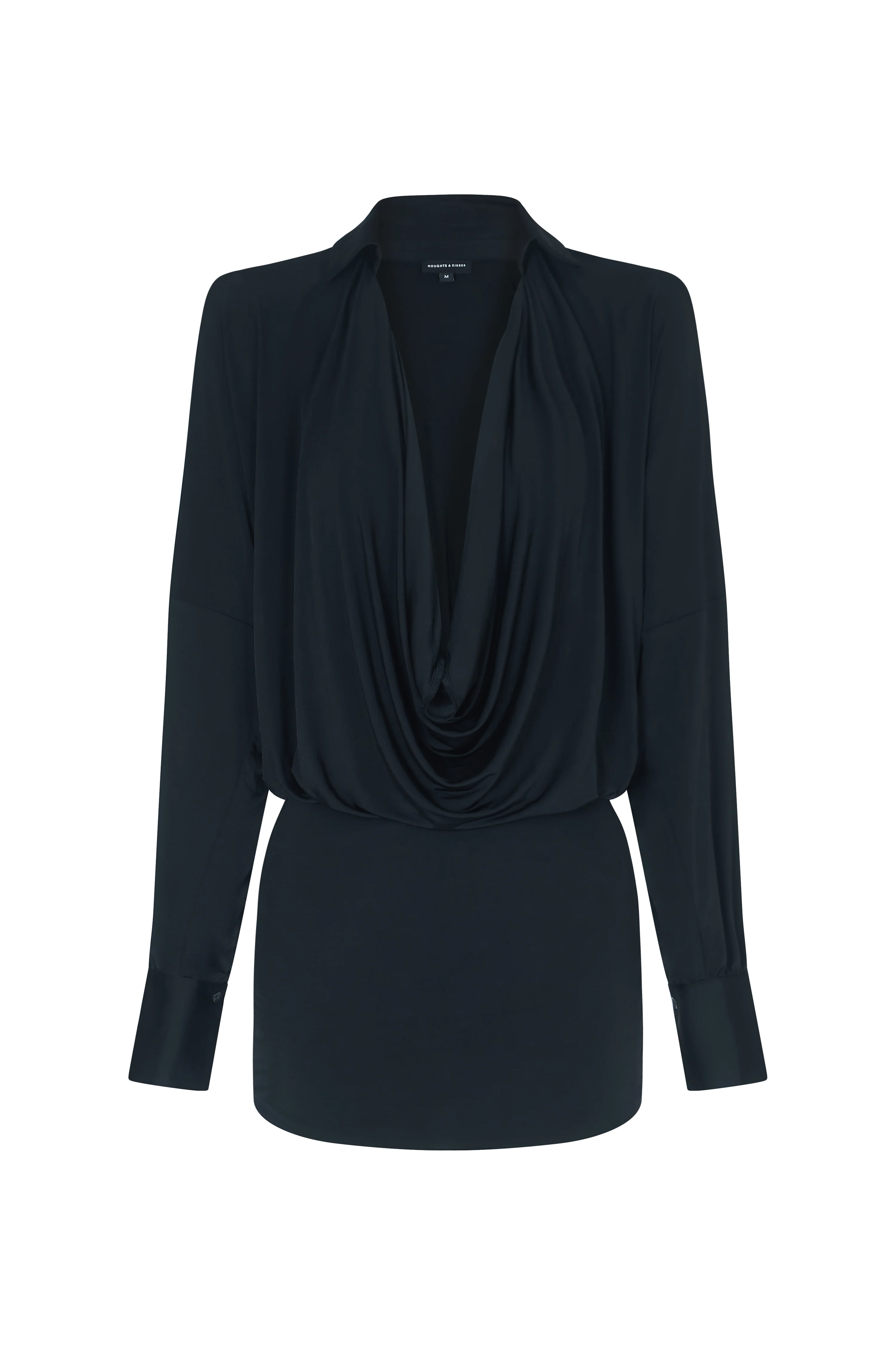 ISSY Black Cowl Neck Dress - Image 10