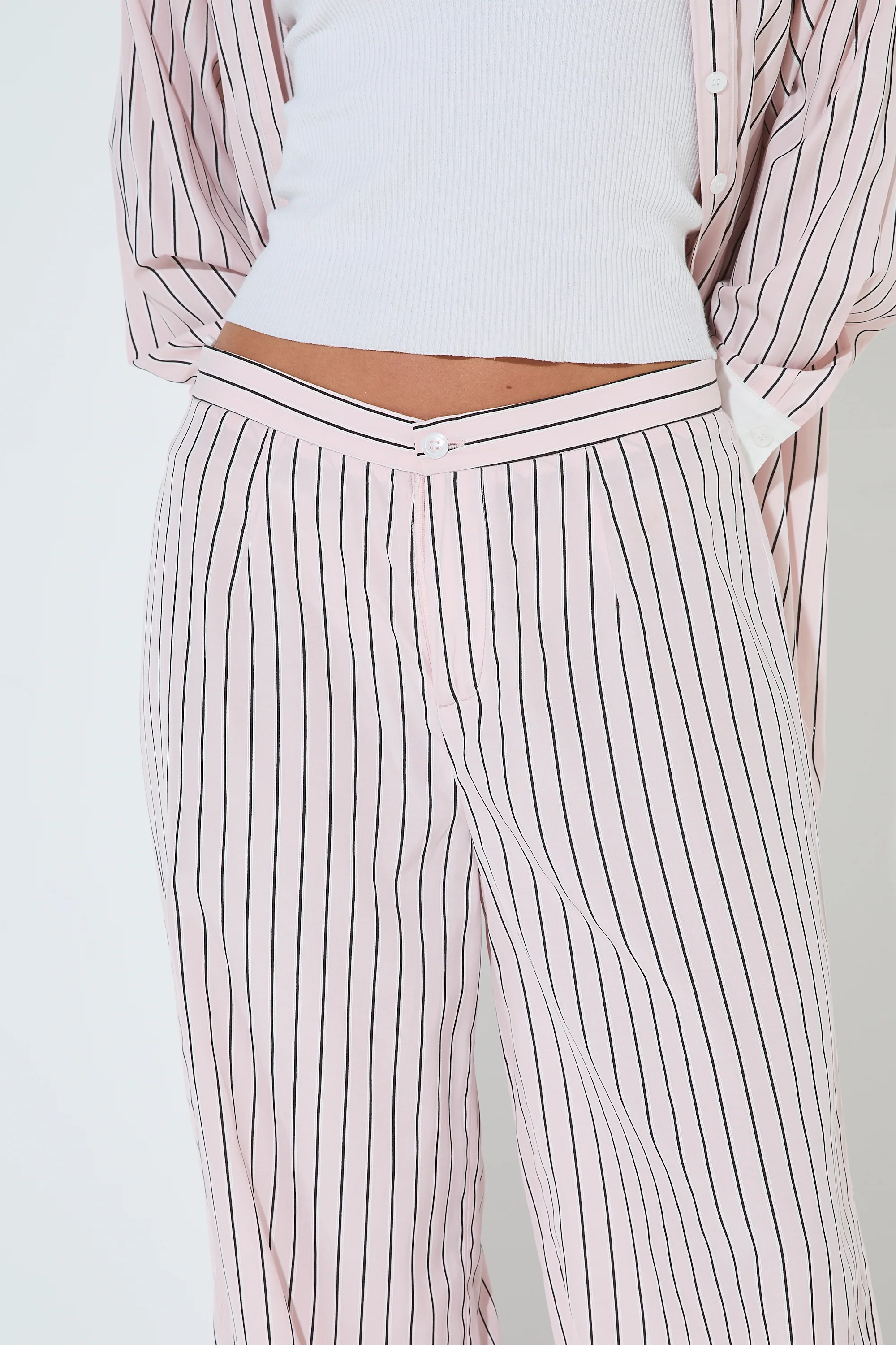 LIMA Pink Stripe Trousers - Image 6