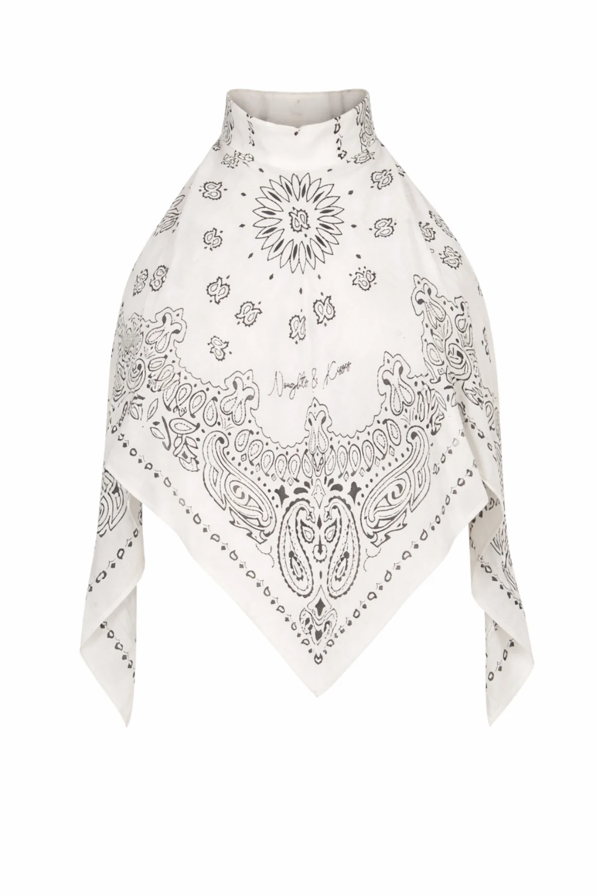 NAYA White Bandana Print Halter Top - Image 8
