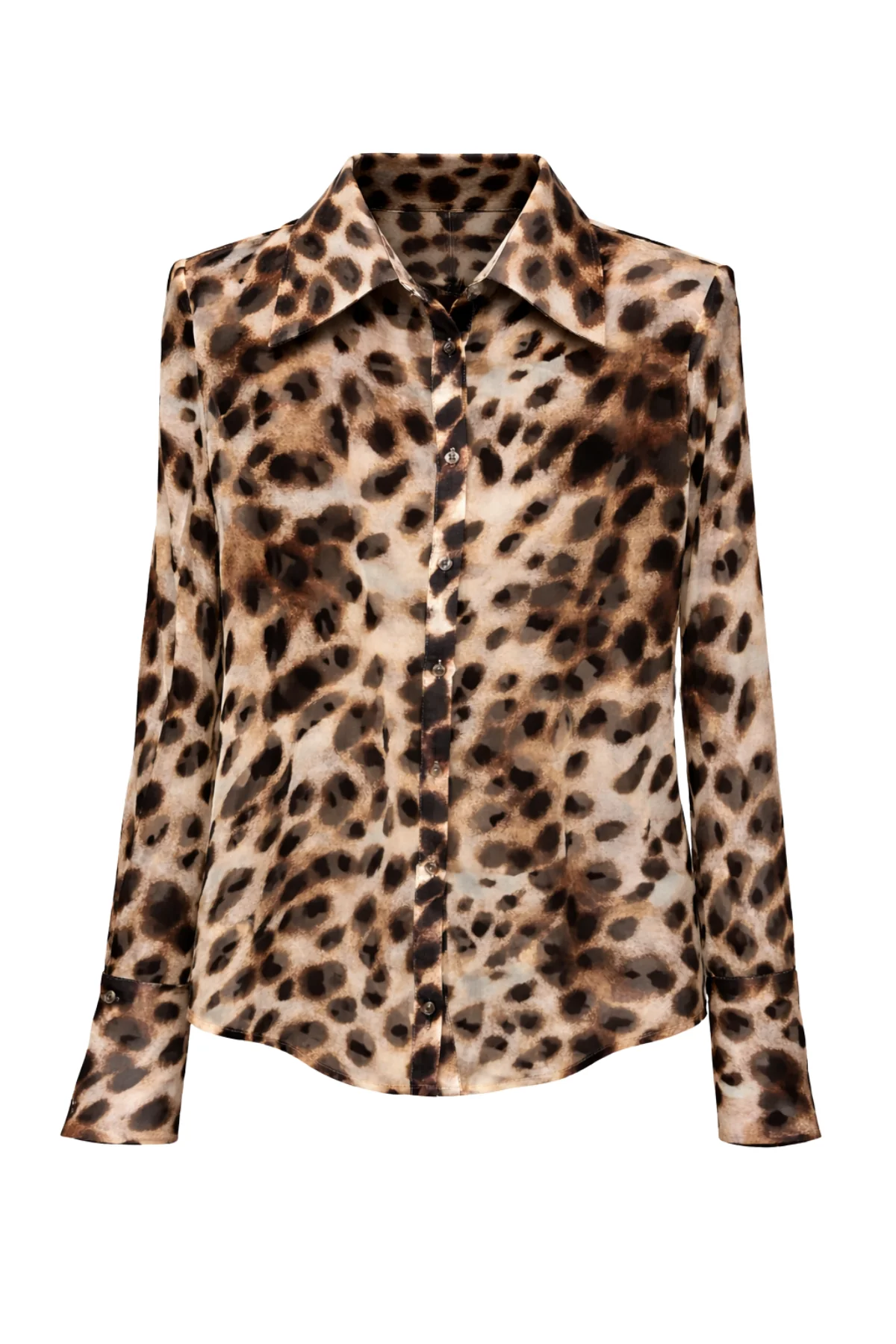 TASMIN Leopard Print Chiffon Shirt - Image 6