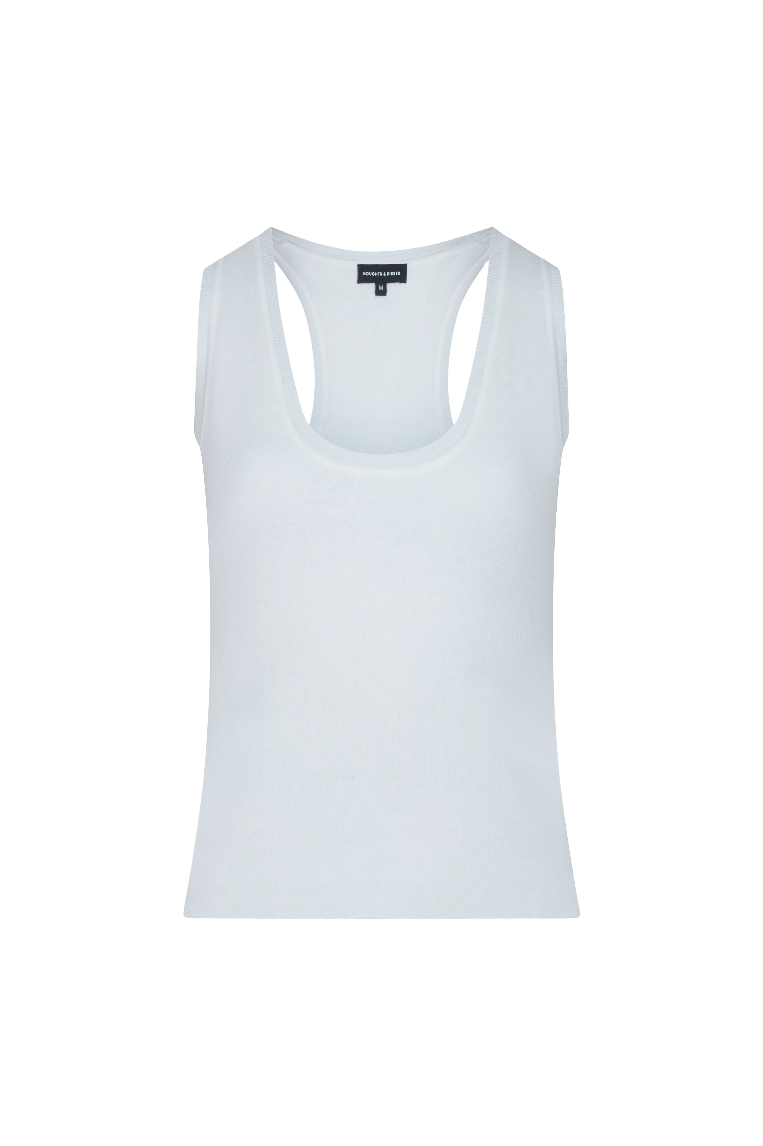 TIA White Knit Tank Top - Image 8